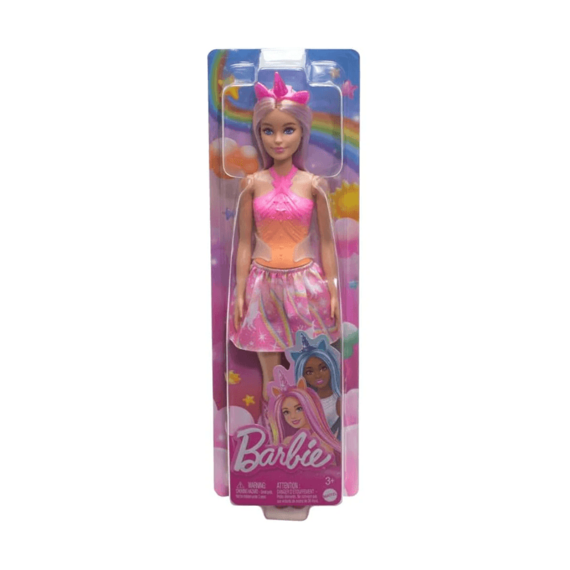 Mattel Barbie Hrr13 Muñeca Unicornio Falda De Ensueño Rosa