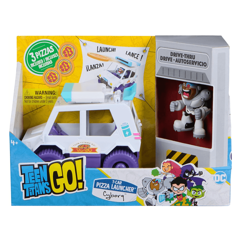 Spin Master Dc Comics 6070404 Teen Titans Vehiculo Lanzador Pizza