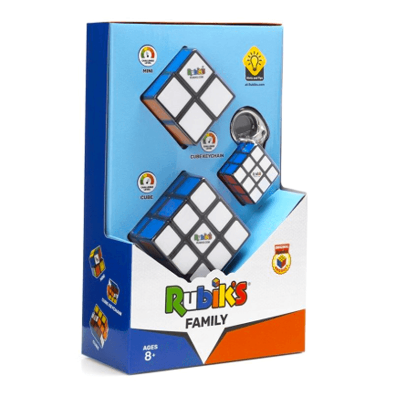 Spin Master Rubik 6064015 Set Familia Cubo, Llavero Y Mini
