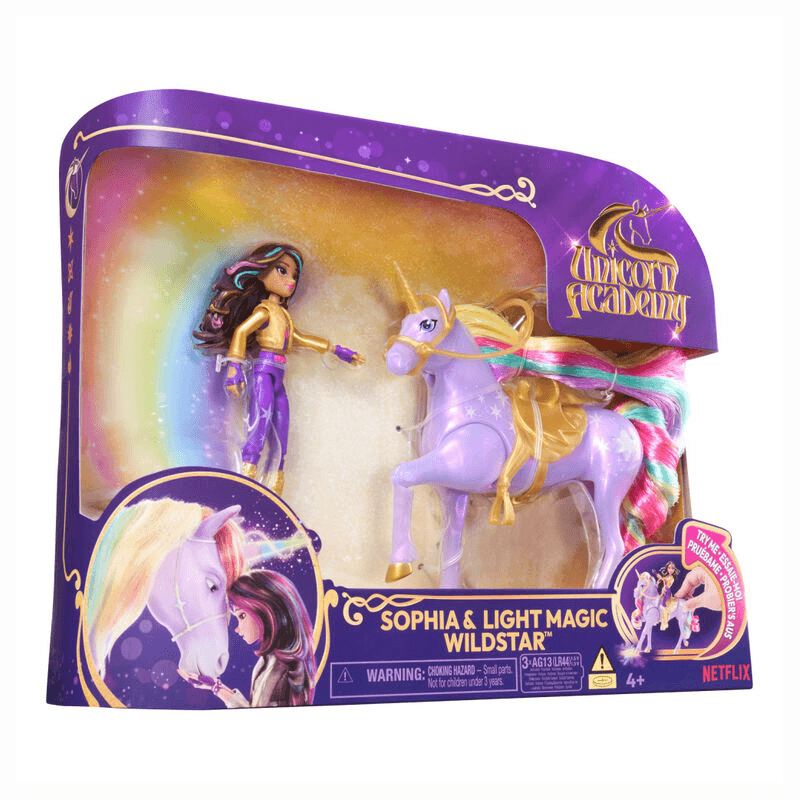 Spin Master Unicorn Academy 6067325 Sofía Y Estrella Salvaje Con Luces X1