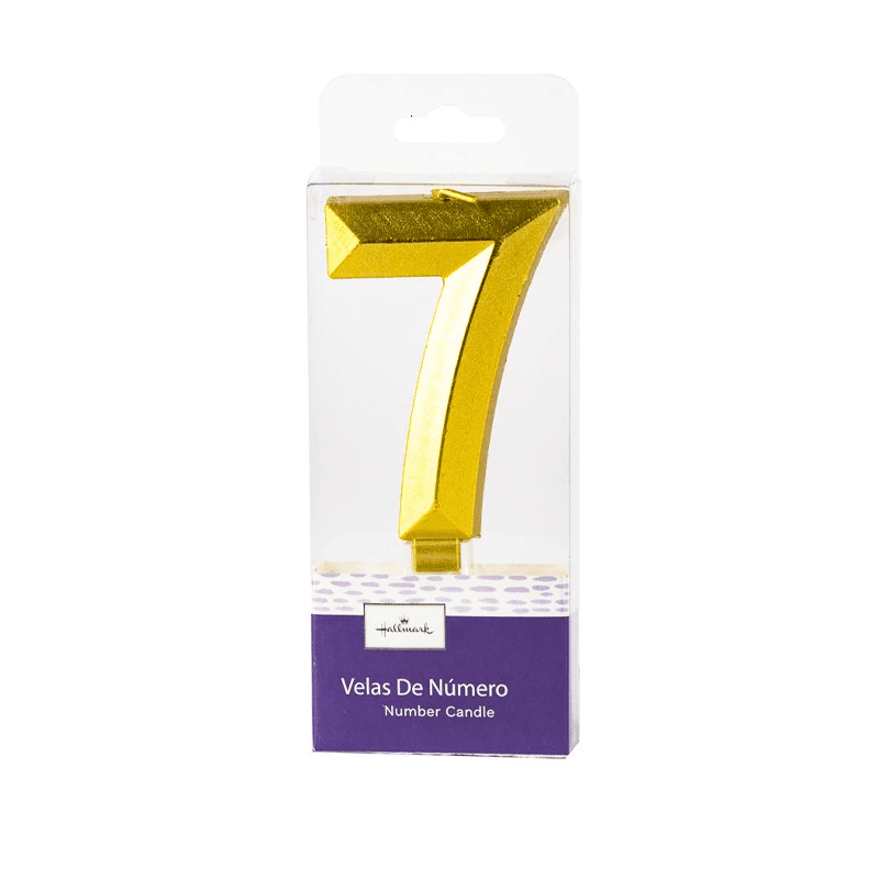 Hallmark Hm-Vlm-Vlg7 Velas Numerica Metalicas S7