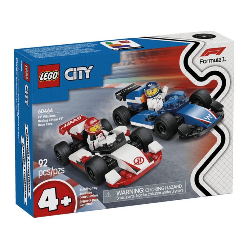 Lego City 60464 F1 Williams Racing Y Haas F1