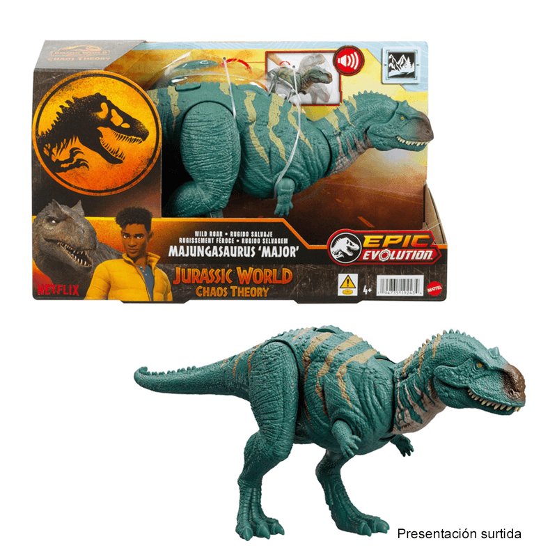 Mattel Jurassic World Rebirth Jgb87 Dinosaurio Rugido Salvaje Surtido