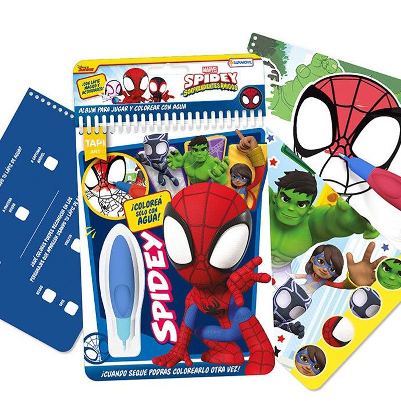 Tapimovil Disney Vsp03309 Libro Para Pintar Magica Agua Wow Spidey Amigos