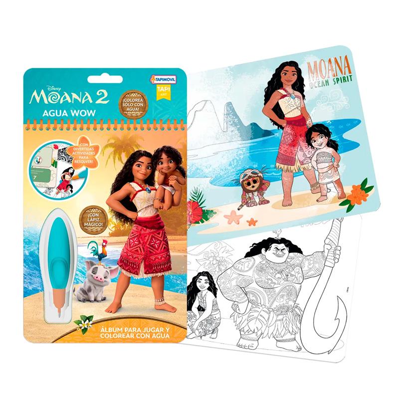 Tapimovil Disney Dmo07999 Libro Para Pintar Magica Agua Wow Moana