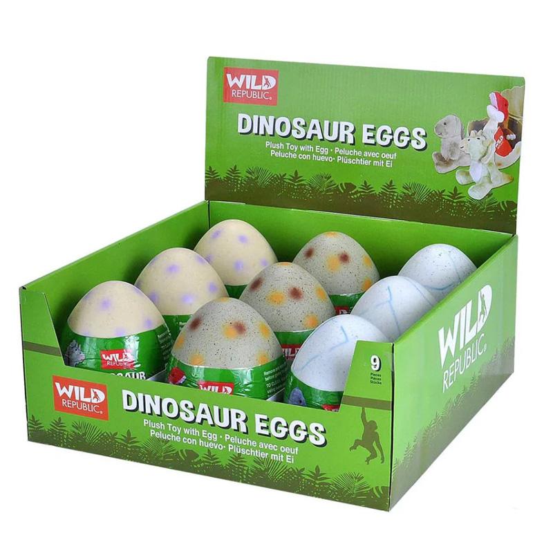Wild Republic 90418 Huevo Con Peluche Dinosaurio Surtido