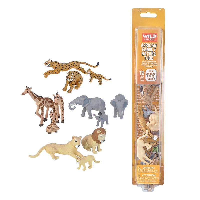 Wild Republic 21668 Tubo De Figuras Animales En Familia çfrica