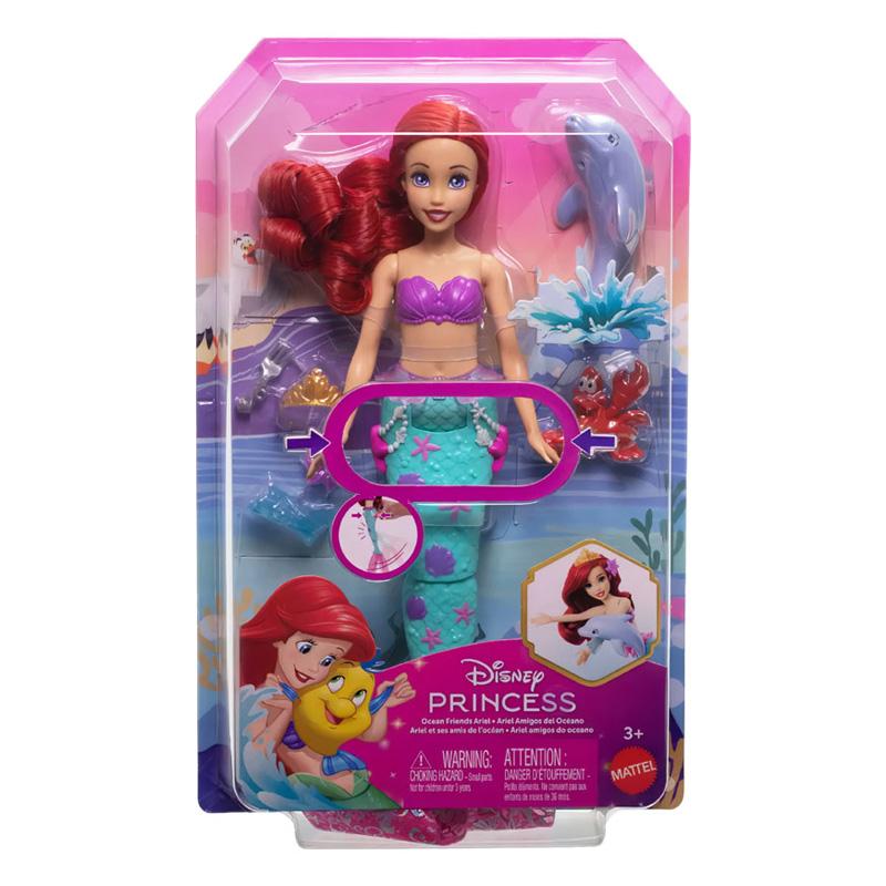 Mattel Disney Princesas Jfc39 Ariel Muneca Con Mascota