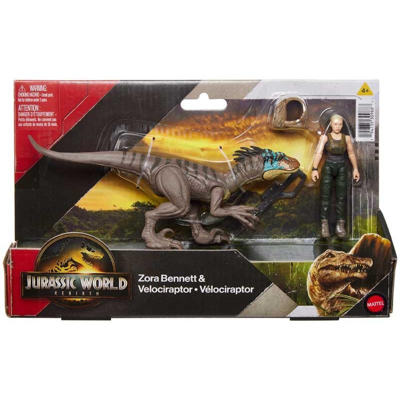 Mattel Jurassic World Jgb82 Jurassic World Pack Humano Dinosaurio Articulado