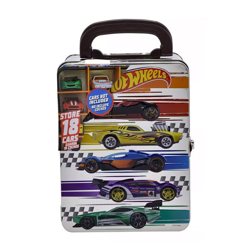 Mattel Hot Wheels Hwcc2-23S Maletin Metalico Para Guardar Autos A Escala _ Diseno Metalico