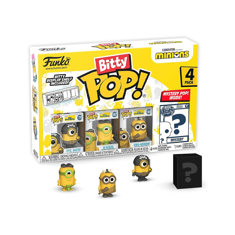 Funko Pop! 73072 Bitty Minions Paquete De 4 Figuras Figuras De Vinil Surtido