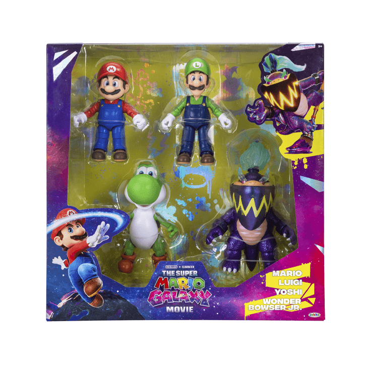 Jakks Pacific Super Mario Galaxy 432304 Multipack De Figuras Proyecto 5 Pulgadas
