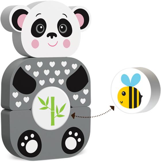 Kids Hits Blocks Kh20-004 Lindo Panda De Madera