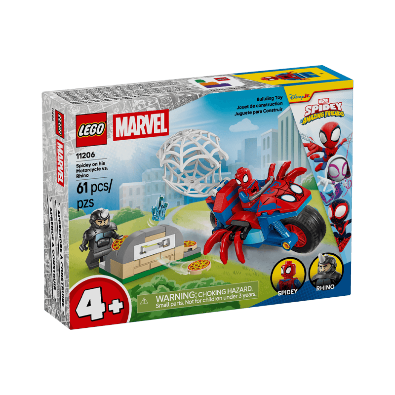 Lego Marvel 11206 Spidey En Su Motocicleta
