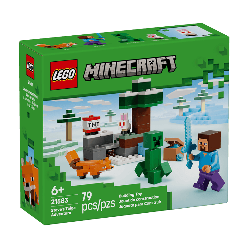 Lego Minecraft 21583 Aventura De Steve En La Taiga