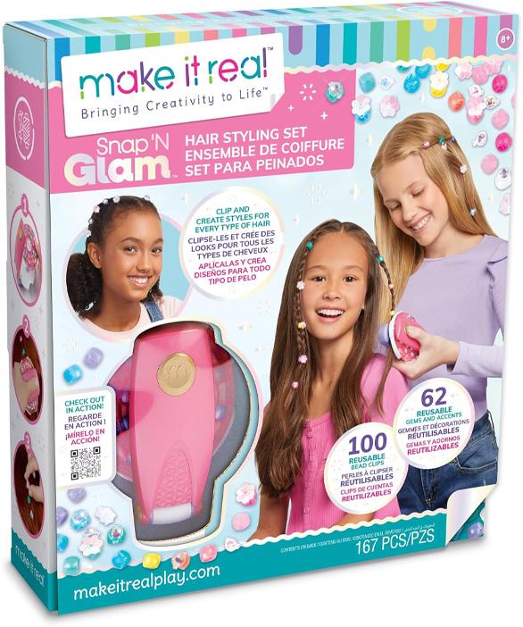 Make It Real Diy 1760 Set De Peinado Glam Con Broches