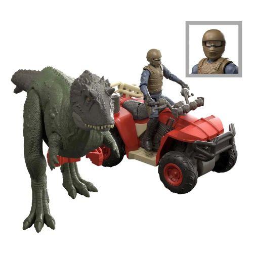 Mattel Jurassic World Jkg91 Pack Con Vehículo, Figura De Accion Y Dinosaurios