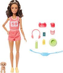 Mattel Barbie Jnm28 Corredora Deportiva Con Perrito