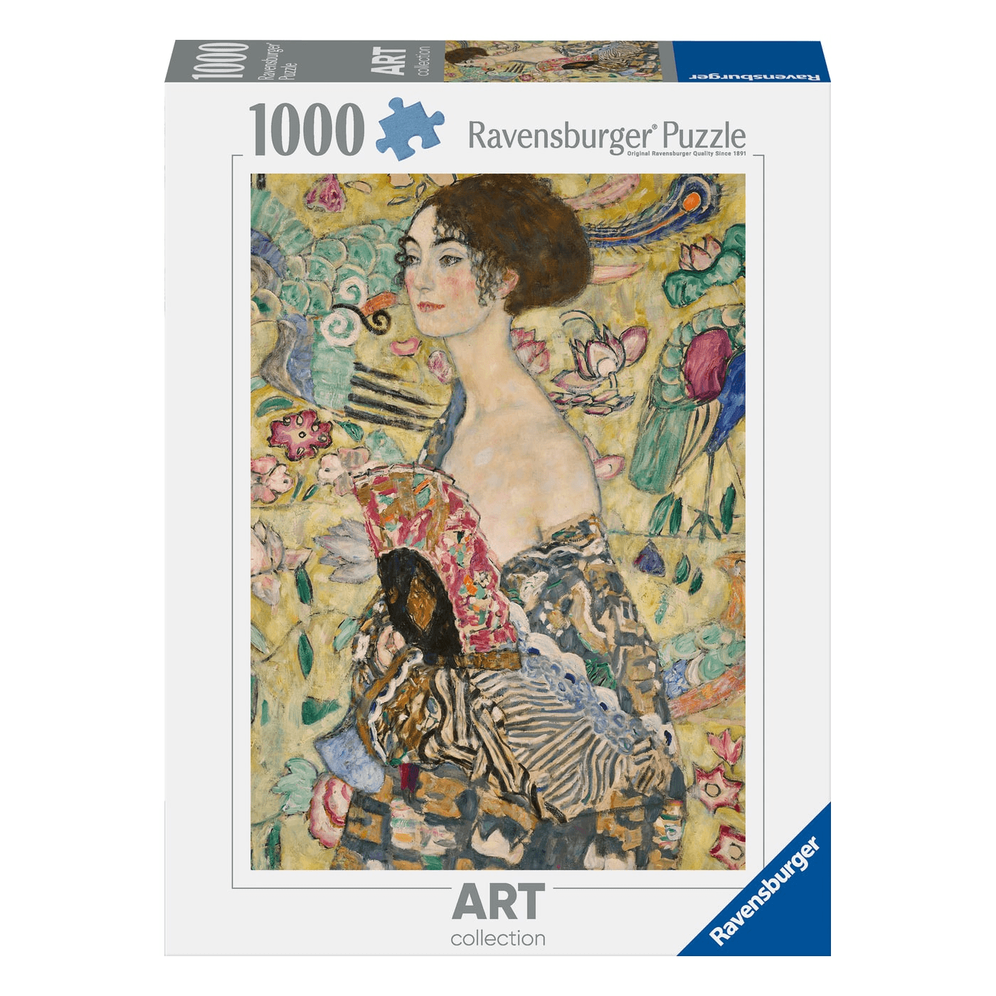 Ravensburger Rompecabezas 12001132 Dama Klimt Con Abanico 1000 Piezas