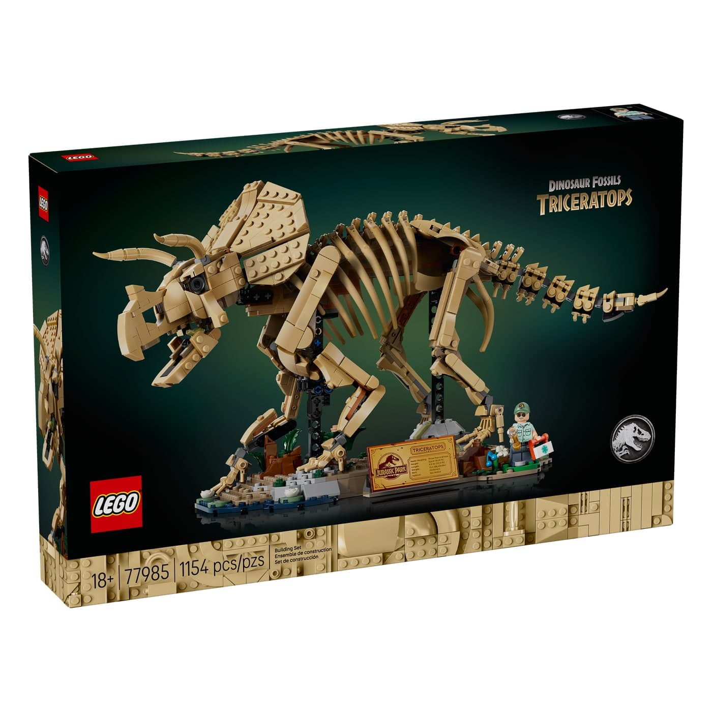 Lego Jurassic World 77985 Fosiles De Dinosaurio Triceraptops