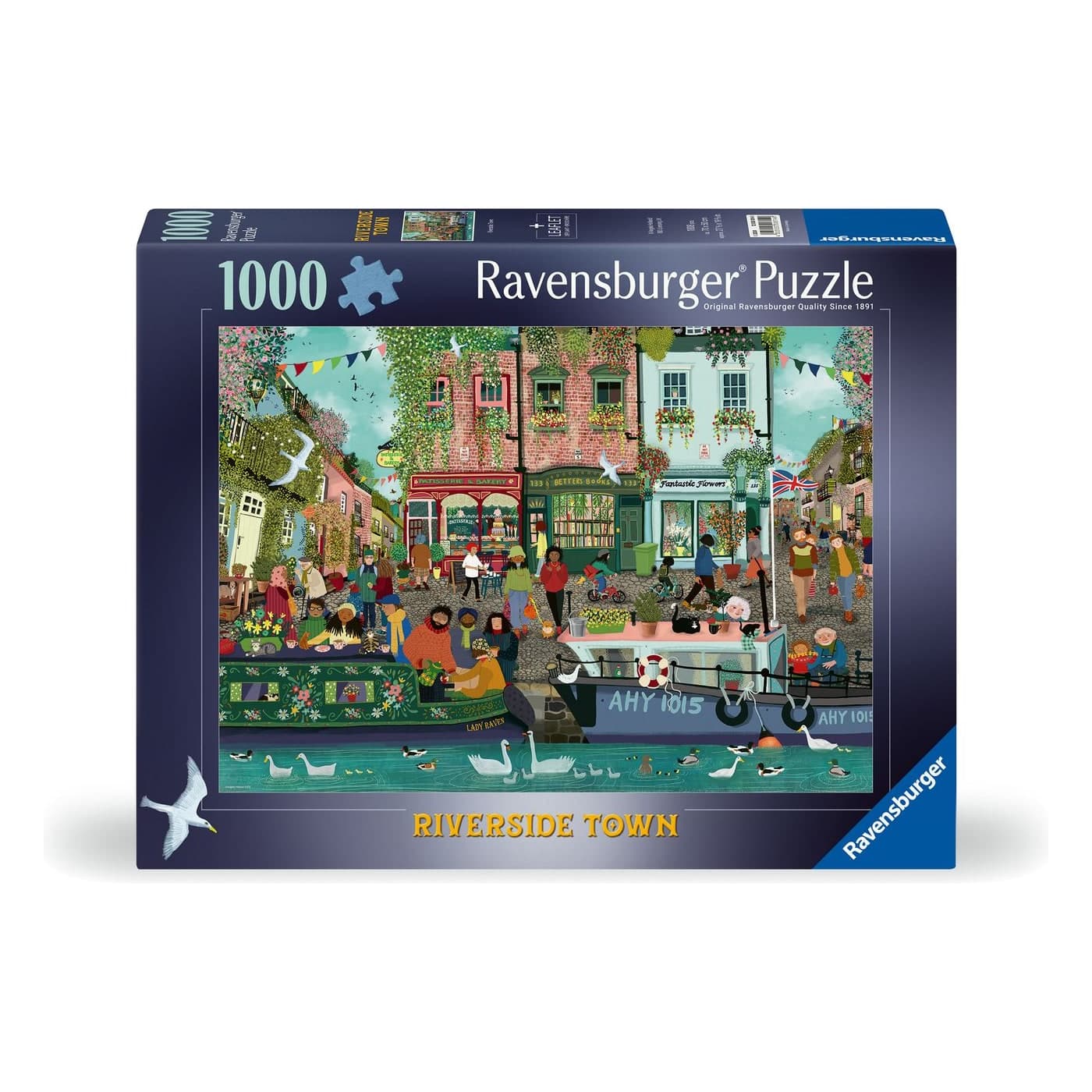 Ravensburger Rompecabezas 12000814 Pueblo Junto Al Rio 1000 Piezas