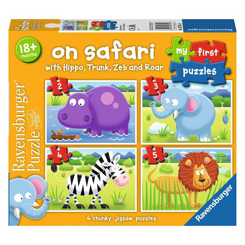 RAVENSBURGER Rompecabezas Para Niños 73016 Mi Primer Puzzle en Safari de 2 a 5 Piezas