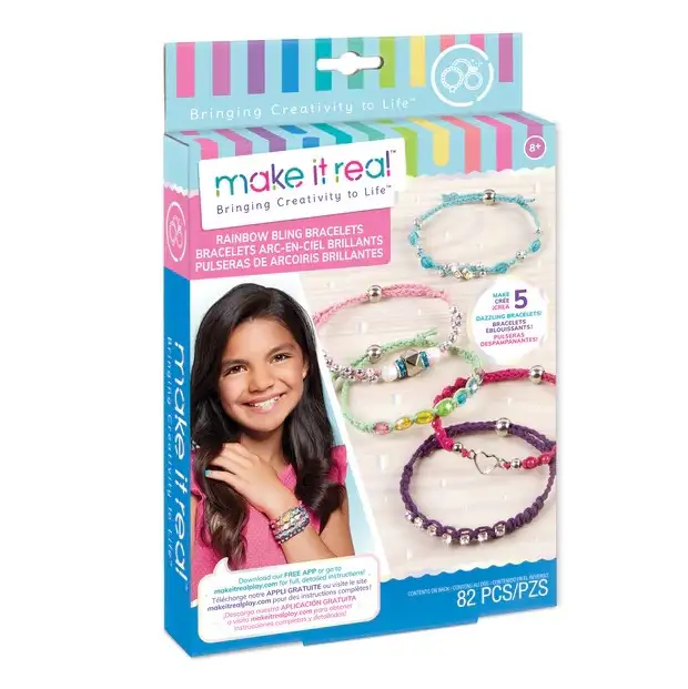 Make It Real Diy 1206 Pulseras Brillantes Arcoiris