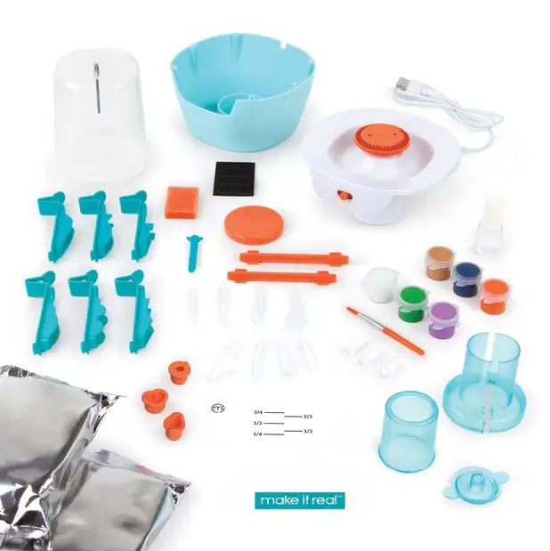 Make It Real Diy 1830 Set Deluxe De Mini Estudio De Ceramica