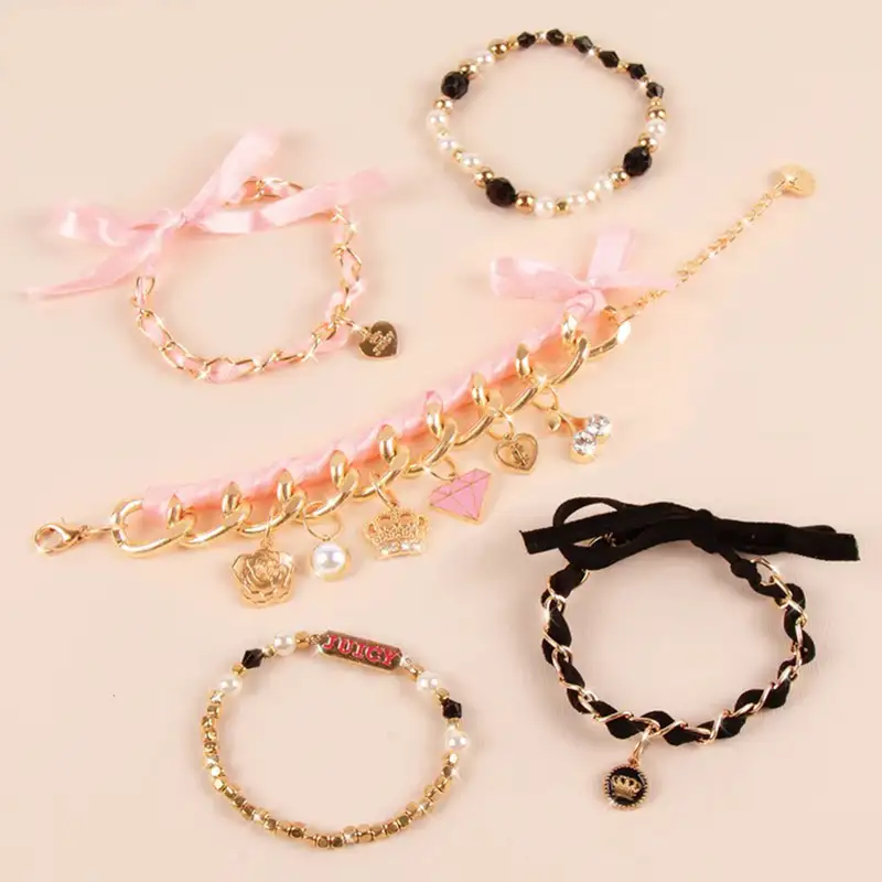 Make It Real Diy 4431 Juicy Couture: Pulseras, Mini Cadenas Y Dijes
