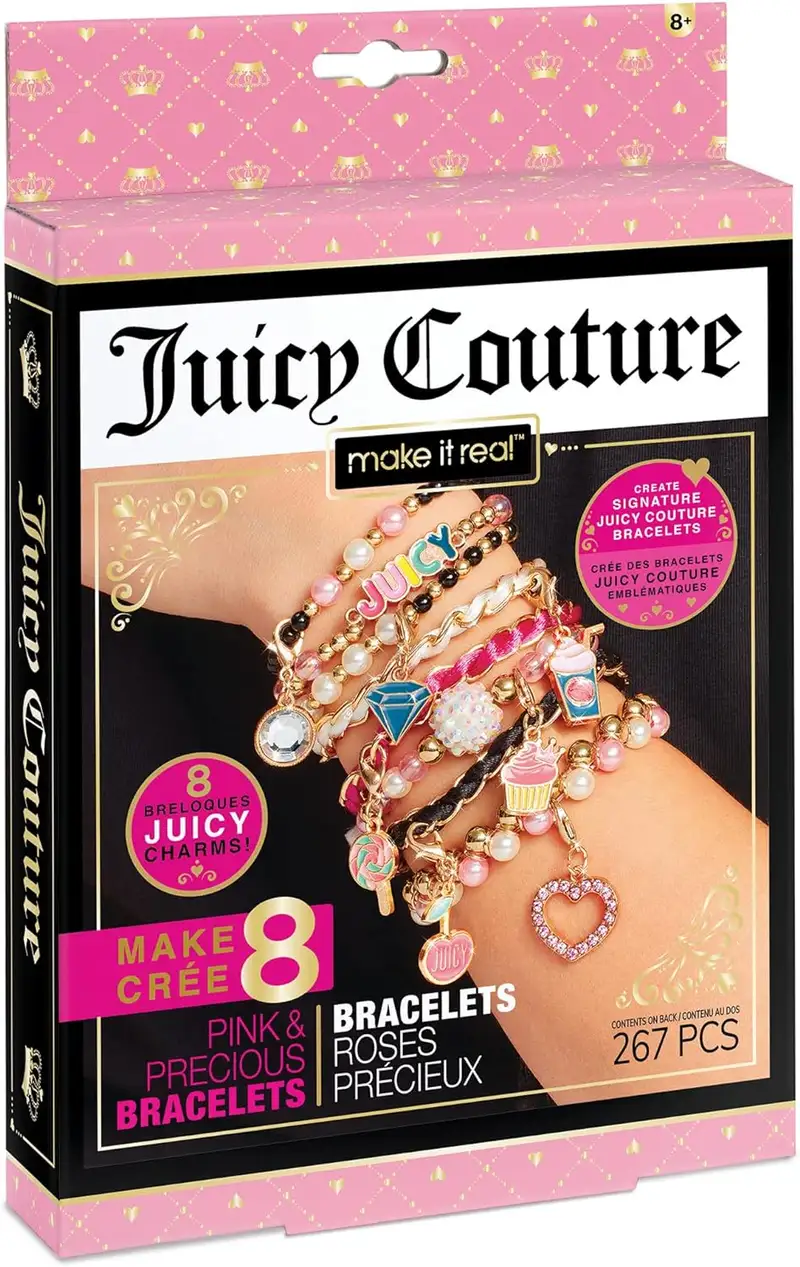 Make It Real Diy 4432 Mini Pulseras Juicy Couture Rosa Y Preciosa