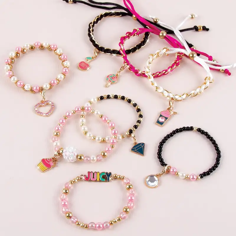 Make It Real Diy 4432 Mini Pulseras Juicy Couture Rosa Y Preciosa