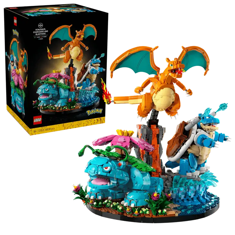 Lego Pokémon 72153 Venusaur, Charizard Y Blastoise