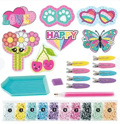 Canal Toys Diy Ofg 334 Style Ever Set De Pinzas Para Cabello Con Arte De Diamantes