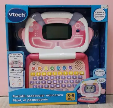 Vtech Baby 80-615157 Portatil Preescolar Educativo Pixel El Pequegenio Color Rosado