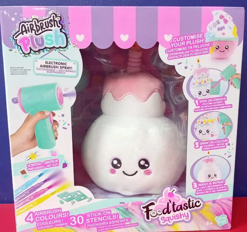 Canal Toys Airbrush Plush Air 072 Peluche Para Decorar Comida Deliciosa Y Aplastable