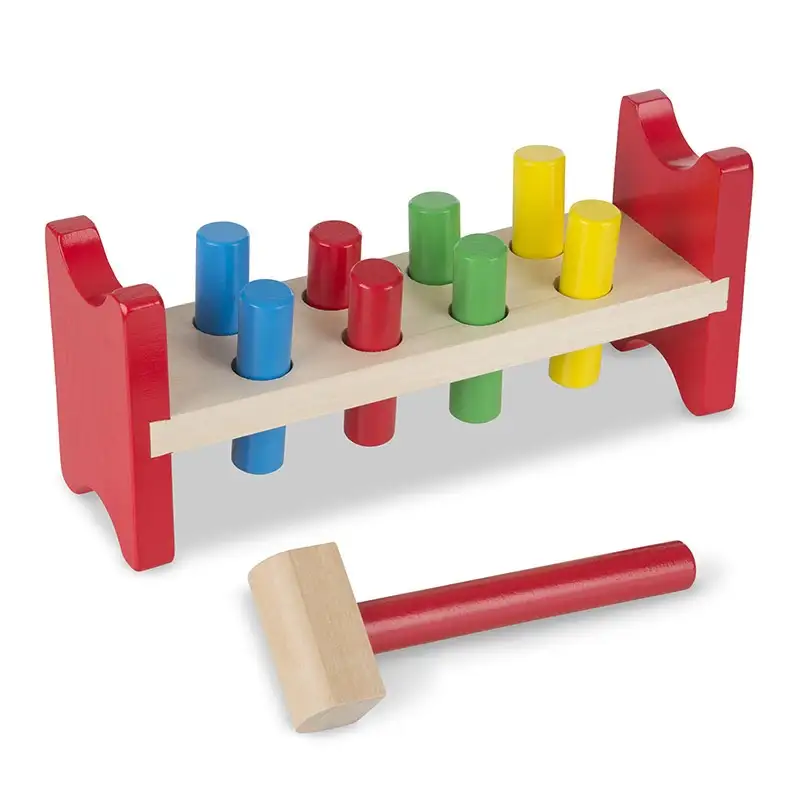 MELISSA & DOUG Desarrollo Psicomotriz 10496 Clavijas de Madera