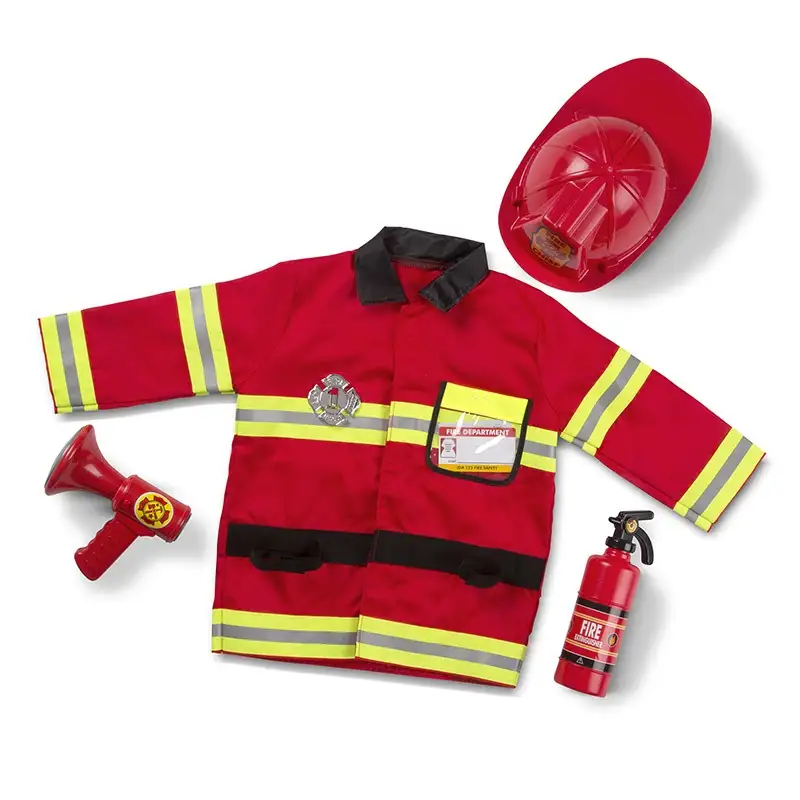 MELISSA & DOUG Pretender y Jugar 14834 Disfraz de Rol Jefe de Bomberos