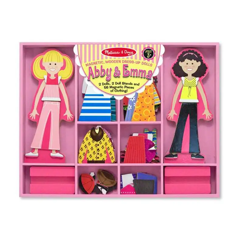 Melissa & Doug Abby & Emma Juego De Vestir Magnético