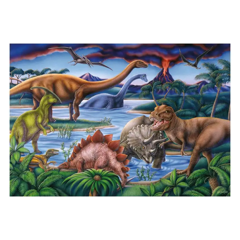 Ravensburger Rompecabeza Para Niño 2D 086139 Parque Jurasico
