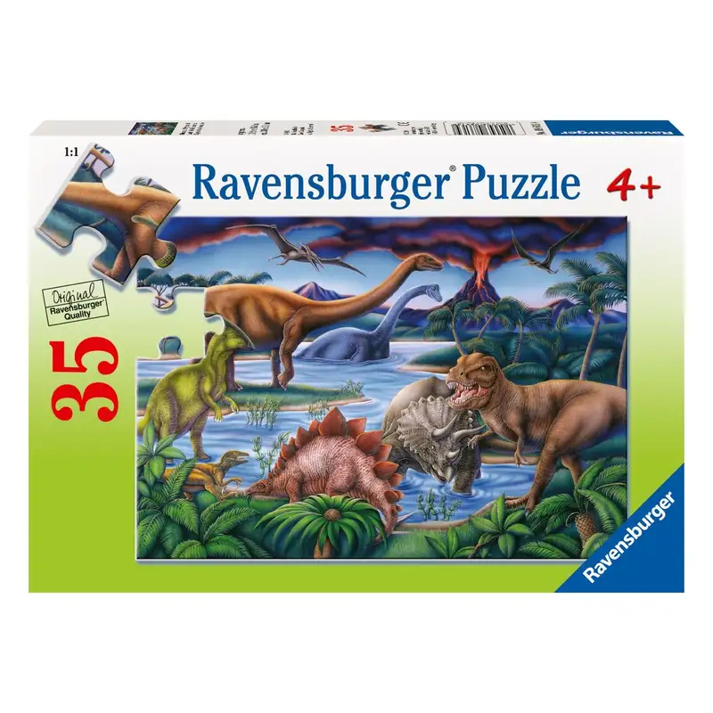 Ravensburger Rompecabeza Para Niño 2D 086139 Parque Jurasico