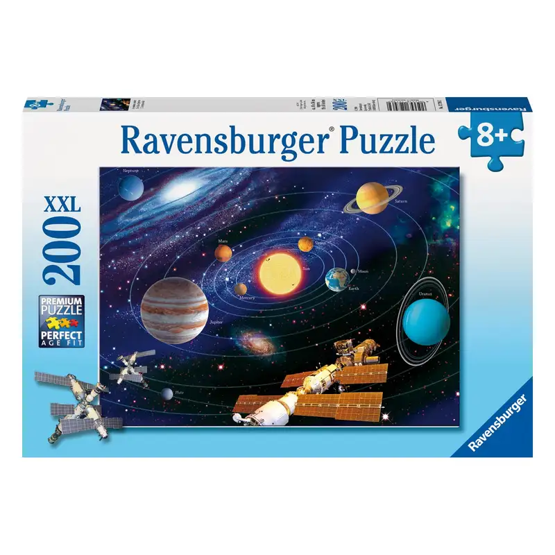 Ravensburger Rompecabeza Para Niño 2D 12796 2 El Sistema Solar 200 Piezas Xxl