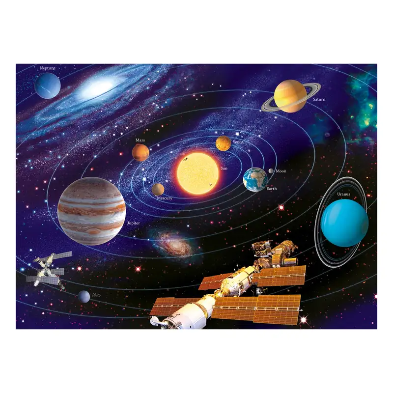 Ravensburger Rompecabeza Para Niño 2D 12796 2 El Sistema Solar 200 Piezas Xxl