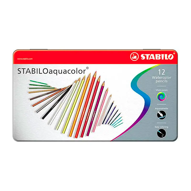 STABILO Aquacolor Crayones Estuche 12 Unidades