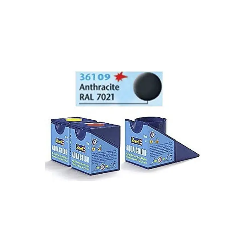 Revell Pintura Aqua Color 09 Negro Antracita Mate 18 Ml