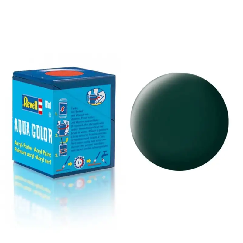 Revell Pintura Aqua Color 40 Negro Verdoso Mate 18 Ml