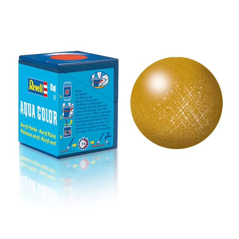 Revell Pintura Aqua Color 92 Color Laton Metalico 18 Ml