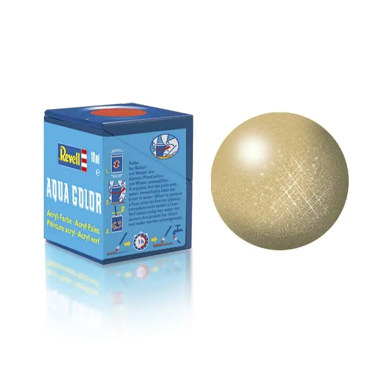 Revell Pintura Aqua Color 94 Color Oro Metalico 18 Ml