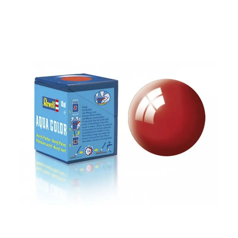 Revell Pintura Aqua Color 31 Rojo Furia Brillante 18 Ml