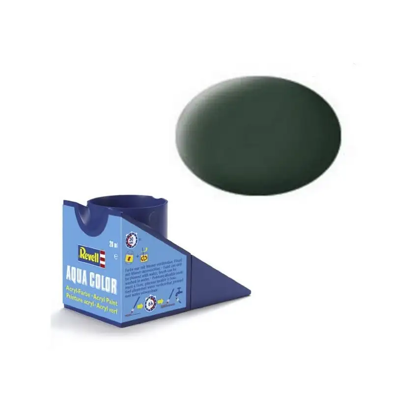 Revell Pintura Aqua Color 68 Verde Oscuro Raf Mate 18 Ml