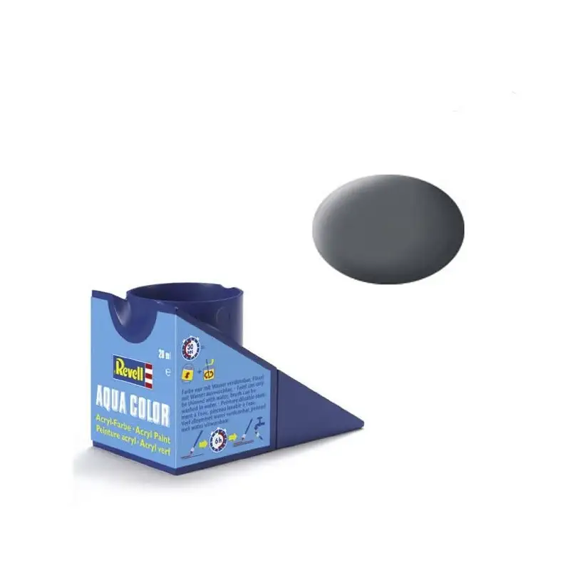 Revell Pintura Aqua Color 74 Gris Armamento Mate 18 Ml